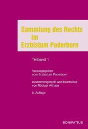 Sammlung des Rechts im Erzbistum Paderborn 1 - Cover