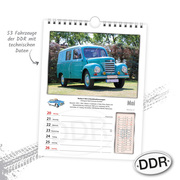 Wochenkalender DDR Fahrzeuge 2024 - Illustrationen 3