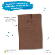 Trötsch Adressbuch Soft Touch Mini Braun - Abbildung 1