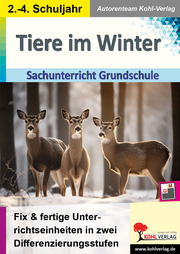 Tiere im Winter - Sachuntericht Grundschule - Cover