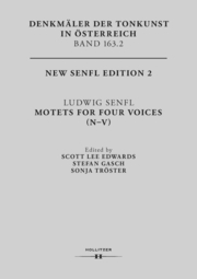 Ludwig Senfl. Motets For Four Voices (N-V)