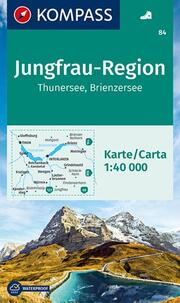 Wanderkarte 84 Jungfrau-Region, Thunersee, Brienzersee