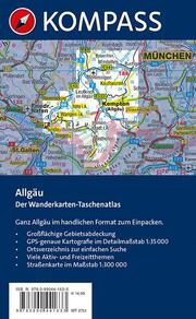 KOMPASS Wanderkarten-Taschenatlas Allgäu 1:35.000 - Abbildung 1