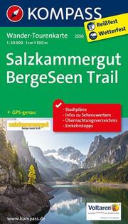 KOMPASS Wander-Tourenkarten 2550 Salzkammergut BergeSeen Trail