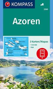 KOMPASS Wanderkarten-Set 2260 Azoren (2 Karten) 1:50.000