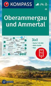 KOMPASS Wanderkarte 05 Oberammergau und Ammertal 1:35.000