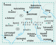 KOMPASS Wanderkarte 2100 Tatra, Hohe, Westliche, Belaer, Tatry, Vysoké, Západné, Belianske 1:50.000 - Abbildung 1