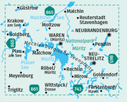 KOMPASS Wanderkarten-Set 855 Müritz und Umgebung (2 Karten) 1:50.000 - Abbildung 1