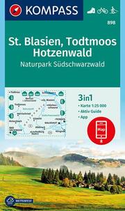 Wanderkarte 898 St. Blasien, Todtmoos, Hotzenwald, Naturpark Südschwarzwald