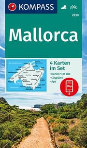 KOMPASS Wanderkarten-Set 2230 Mallorca (4 Karten) 1:35.000