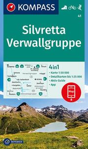 Wanderkarte 41 Silvretta, Verwallgruppe