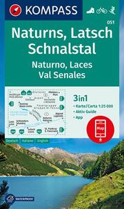 Wanderkarte 051 Naturns, Latsch, Schnalstal, Naturno, Laces, Val Senales