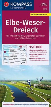 Fahrradkarte 3313 Elbe-Weser-Dreieck 1:70.000