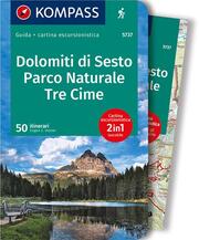 KOMPASS guida escursionistica 5737 Dolomiti di Sesto, Parco Naturale Tre Cime, italienische Ausgabe - Cover