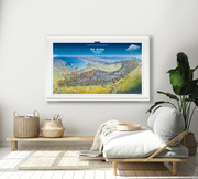 KOMPASS Panorama-Poster Die Alpen von Norden - Illustrationen 1