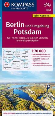 Fahrradkarte 3342 Berlin und Umgebung, Potsdam 1:70.000