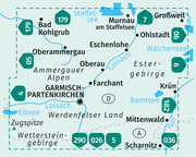 KOMPASS Wanderkarte 07 Werdenfelser Land mit Zugspitze 1:25.000 - Abbildung 1