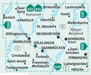 KOMPASS Wanderkarten-Set 825 Saarland, Offizielle Karte des Saarwald-Vereins e.V. (2 Karten) 1:50.000 - Illustrationen 1