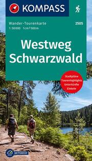 KOMPASS Wander-Tourenkarte Westweg Schwarzwald 1:50.000
