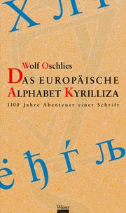 Das europäische Alphabet Kyrilliza - Cover