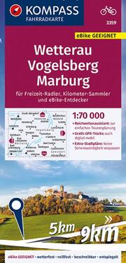 Fahrradkarte 3359 Wetterau, Vogelsberg, Marburg, 1:70000 - Cover