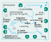 KOMPASS Wanderkarte 46 Matrei in Osttirol, Kals am Großglockner 1:50.000 - Abbildung 1