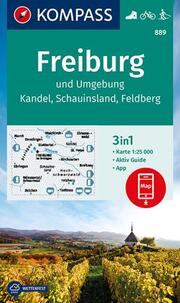 Wanderkarte 889 Freiburg und Umgebung, Kandel, Schauinsland, Feldberg