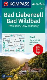 KOMPASS Wanderkarte 873 Bad Liebenzell, Bad Wildbad 1:25.000