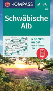 KOMPASS Wanderkarten-Set 767 Schwäbische Alb (4 Karten) 1:50.000 - Cover