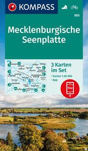 KOMPASS Wanderkarten-Set 865 Mecklenburgische Seenplatte (3 Karten) 1:60.000 - Cover