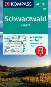 KOMPASS Wanderkarte 888 Schwarzwald Gesamt
