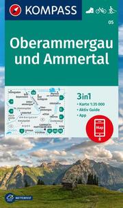 KOMPASS Wanderkarte 05 Oberammergau und Ammertal 1:35.000 - Cover