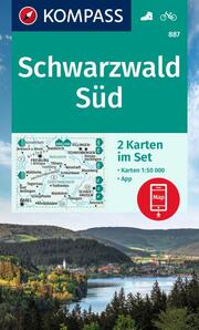 KOMPASS Wanderkarten-Set 887 Schwarzwald Süd (2 Karten) 1:50.000 - Cover