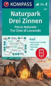 KOMPASS Wanderkarte 047 Naturpark Drei Zinnen, Parco Naturale Tre Cime di Lavaredo 1:25.000