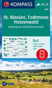 KOMPASS Wanderkarte 898 St. Blasien, Todtmoos, Hotzenwald, Naturpark Südschwarzwald 1:25.000