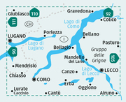 KOMPASS Wanderkarte 91 Lago di Como, Lago di Lugano 1:50.000 - Illustrationen 1