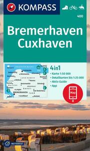 KOMPASS Wanderkarte 400 Bremerhaven-Cuxhaven 1:50.000 - Cover