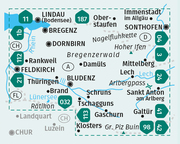 KOMPASS Wanderkarten-Set 292 Vorarlberg (2 Karten) 1:50.000 - Abbildung 1