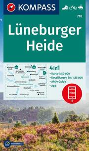 KOMPASS Wanderkarte 718 Lüneburger Heide 1:50.000 - Cover