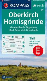 KOMPASS Wanderkarte 877 Oberkirch, Hornisgrinde, Gengenbach, Oppenau, Bad Peterstal-Griesbach 1:25000 - Cover