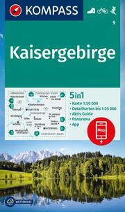 KOMPASS Wanderkarte 9 Kaisergebirge 1:50.000 - Cover