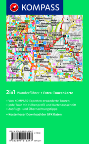 KOMPASS Wanderführer Heidelberg mit Neckarsteig, 35 Touren mit Extra-Tourenkarte - Abbildung 2