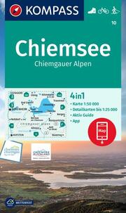 KOMPASS Wanderkarte 10 Chiemsee, Chiemgauer Alpen - Cover