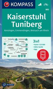 KOMPASS Wanderkarte 883 Kaiserstuhl, Tuniberg, Kenzingen, Emmendingen, Breisach am Rhein 1:25.000 - Cover