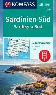 KOMPASS Wanderkarten-Set 2499 Sardinien Süd/Sardegna Sud (4 Karten) 1:50.000