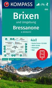 KOMPASS Wanderkarte 050 Brixen und Umgebung/Bressanone e dintorni 1:25.000
