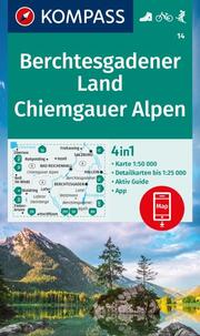 KOMPASS Wanderkarte 14 Berchtesgadener Land, Chiemgauer Alpen 1:50.000 - Cover
