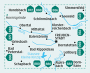 KOMPASS Wanderkarte 878 Freudenstadt, Baiersbronn, Simmersfeld, Loßburg, Alpirsbach, Seewald 1:25.000 - Abbildung 1
