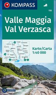 KOMPASS Wanderkarte 110 Valle Maggia, Val Verzasca 1:40.000