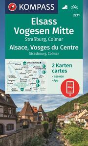 KOMPASS Wanderkarten-Set 2221 Elsass, Vogesen Mitte, Alsace, Vosges du Centre (2 Karten) 1:50.000 - Abbildung 1